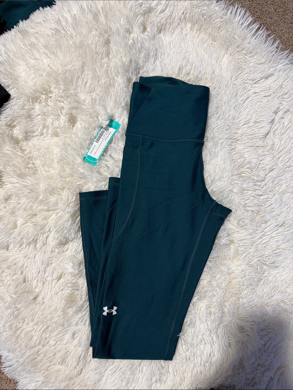 Under Armour Girls Teal Stretch Active Leggings